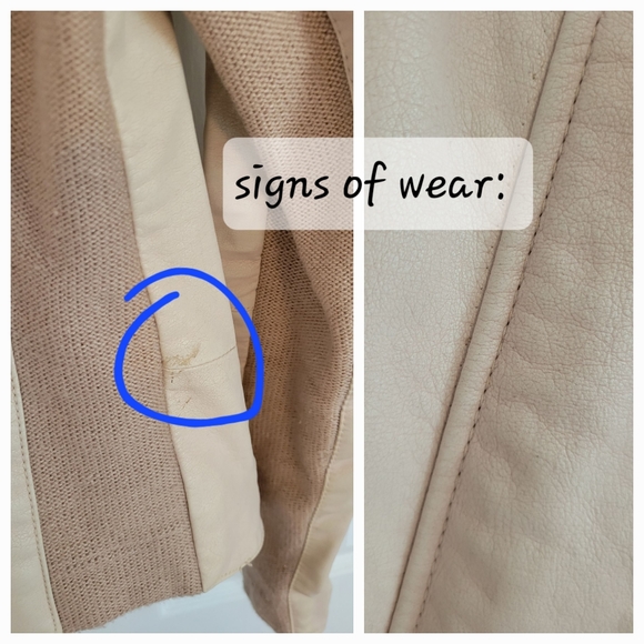 Free People- vegan leather jacket - Picture 6 of 8